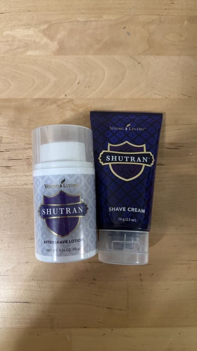 Young Living Shutran Aftershave Lotion and Shave Cream Set